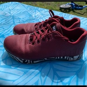 NoBull Project burgundy zebra CrossFit trainers
